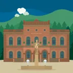 The Palais Thermal, a Moorish-style thermal spa in Bad Wildbad, a Black Forest town in Baden-Württemberg, Germany.