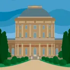 The rotunda of Ickworth Hall in the village of Ickworth, Sussex.