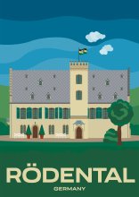 Rödental Le château de Rosenau, lieu de naissance du prince Albert de Saxe-Cobourg-Gotha, à Rödental près de Cobourg, en Allemagne.
