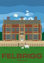 Felbrigg Hall, a National Trust property in North Norfolk, England.