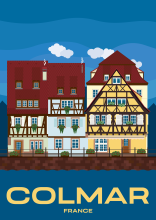 Colmar Maisons à colombages de la Petite Venise sur les rives de la Lauch à Colmar, en France.