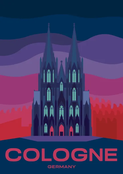 La cathédrale de Cologne à Cologne, en Allemagne.
