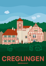 The palace Romschlössle in Creglingen at the Romantic Road in Germany.