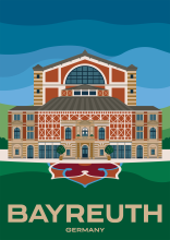 The Bayreuth Festspielhaus in Bayreuth, Germany.