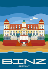 Le Kurhaus sur la promenade de la plage de Binz, dans le Mecklembourg-Poméranie occidentale, en Allemagne.