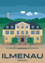 The former Amtshaus, that now houses the GoetheStadtMuseum, in Ilmenau, Thuringia.