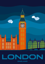 The Palace of Westminster with Big Ben in London, England.