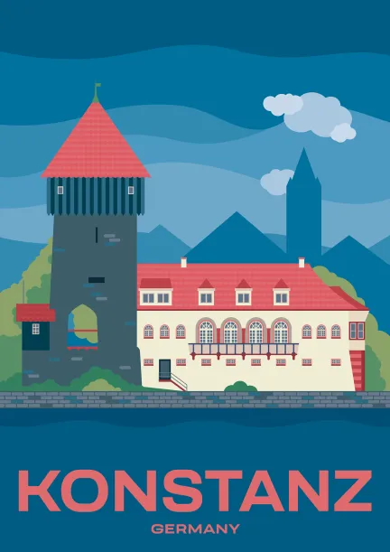 The Rheintorturm in Konstanz, Germany.
