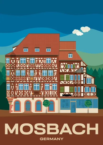 The Palmsches Haus in Mosbach, Baden-Württemberg, one of the most beautiful half-timbered house in Germany.