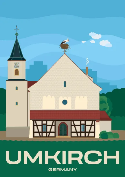 The Mariä Himmelfahrt Kirch (Church of the Assumption of the Virgin Mary) in Umkirch near Freiburg, Germany.