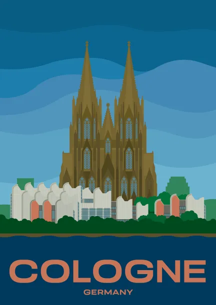 The Cathedral Church of Saint Peter also known as Cologne Cathedral.