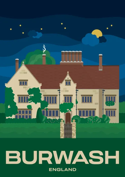 The 17th-century house Bateman's, home of Rudyard Kipling, located in Burwash, England.