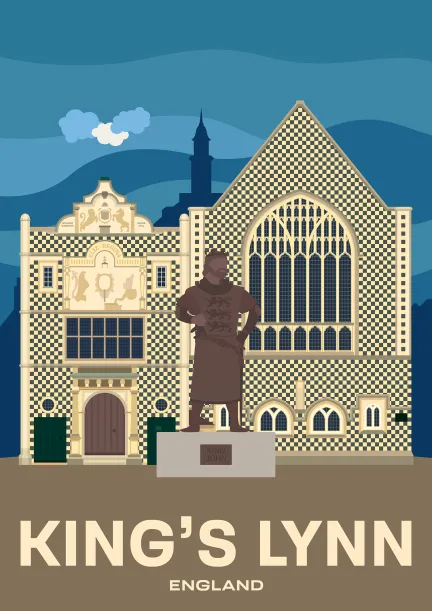Le Guildhall of the Holy and Undivided Trinity sur la Saturday Market Place à King's Lynn, Norfolk.