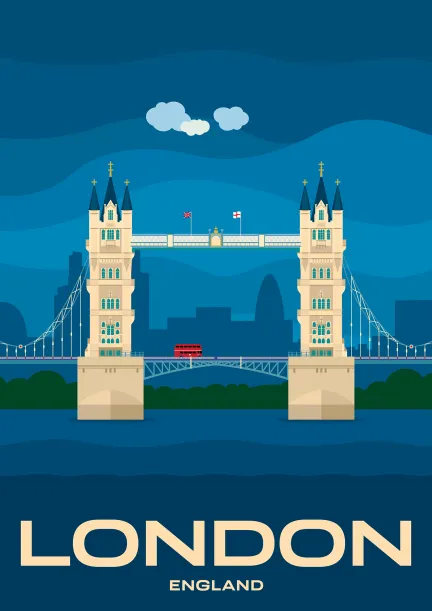 Le Tower Bridge sur la Tamise à Londres, en Angleterre.