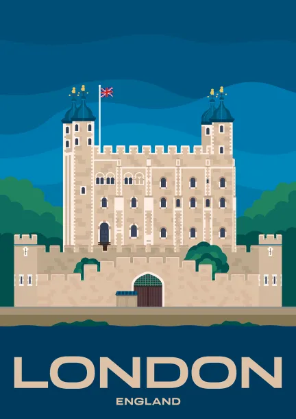 Le site du patrimoine mondial de l'UNESCO Tour de Londres, à Londres, en Angleterre.