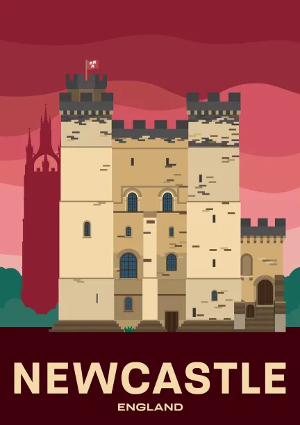 The Castle Keep in Newcastle upon Tyne, England.