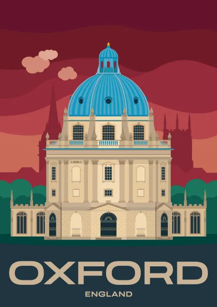 The Radcliffe Camera, a building of Oxford University in Oxford, England.